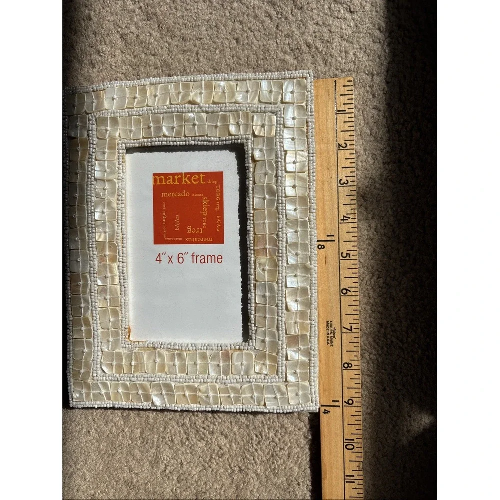 4 X 6 Shell Photo Frame Stand Alone Frame Mervyn's 2004